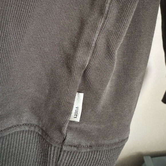 Vuori Men's Cypress Vintage Fleece Crew Jacket - Green - Picture 2 of 3